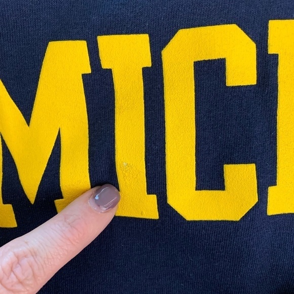 University of Michigan Crewneck Short Sleeve Tee S - Picture 5 of 5